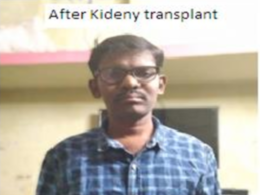 Mr. Swamy with his mother